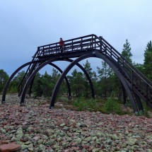 Observation platform close to the village Norrfällsviken